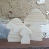 dřevěná houba typu hříbek - polotovar - 3 velikosti u staré zdi