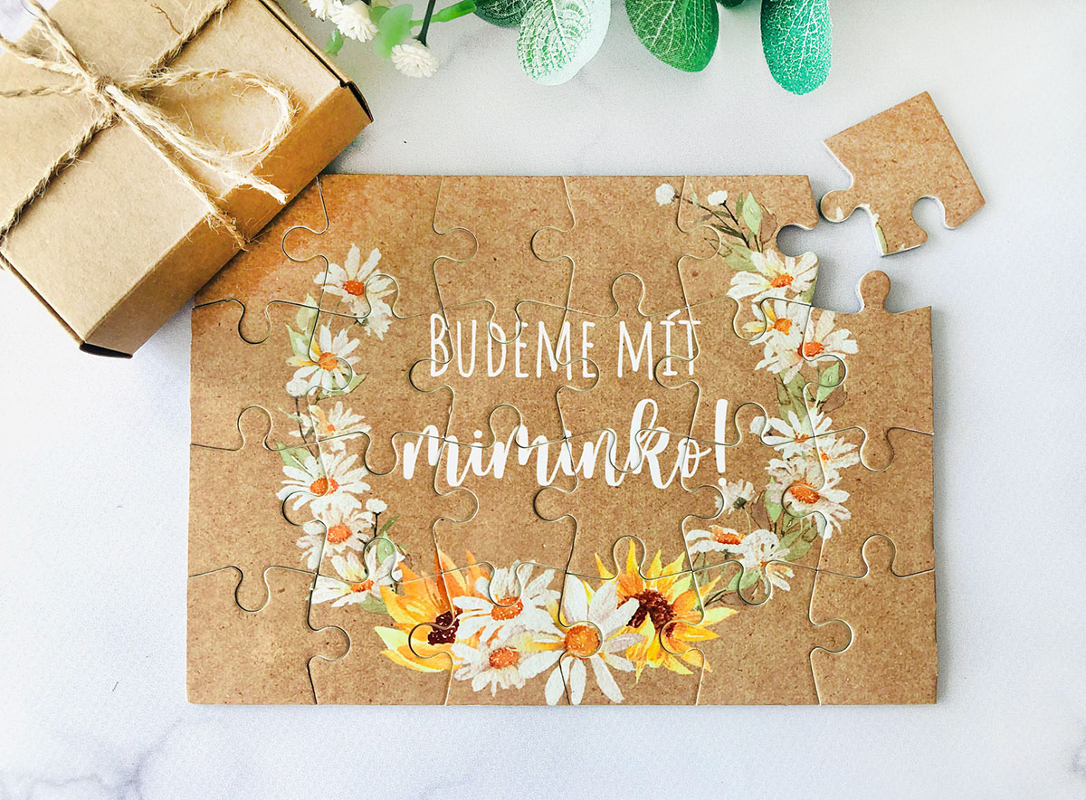 Oznámení těhotenství Puzzle
