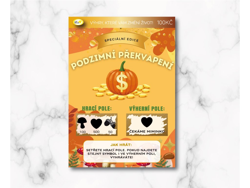 podzimní překvapení dýně na FLER