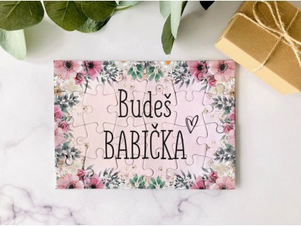 puzzle nové budeš babička