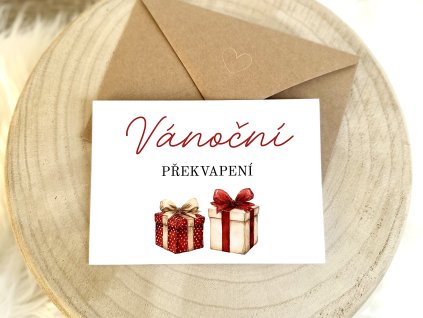 Přání s ultrazvukem "Vánoční překvapení"