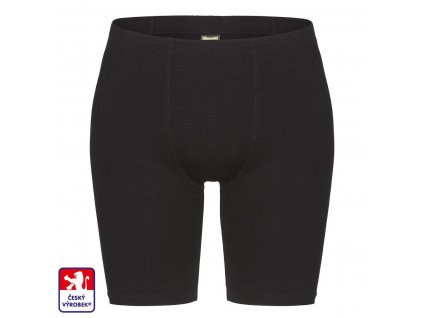 Boxers long black front O3