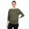 bambusovy top netopyr khaki 3 4 rukav volny strih damsky (2)