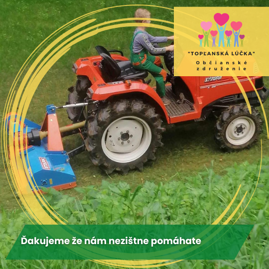 Ďakujeme že nám nezištne pomáhate