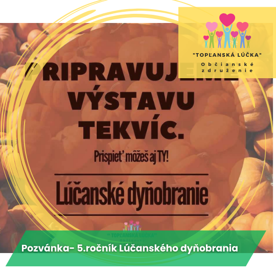 Pozvánka- 5.ročník Lúčanského dyňobrania