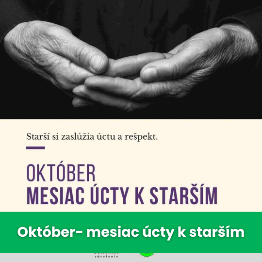 Október- mesiac úcty k starším