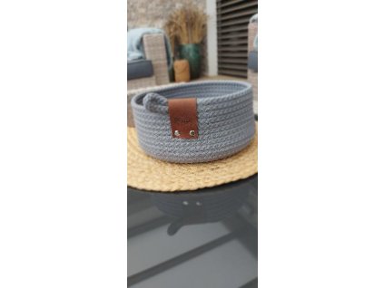 košík ze šňůr- HAND MADE 21x9m