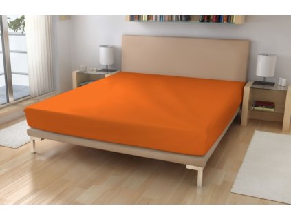 prostěradlo froté č.15 oranžová