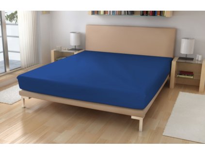 prostěradlo froté č.23 tm. modrá