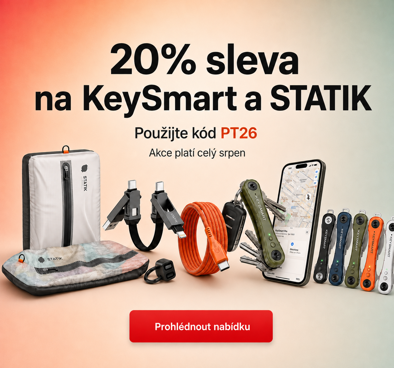 Akce 20% na Statik a Keysmart