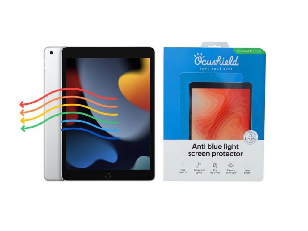 Tvrzené sklo Ocushield s blue light filtrem pro iPad (8)