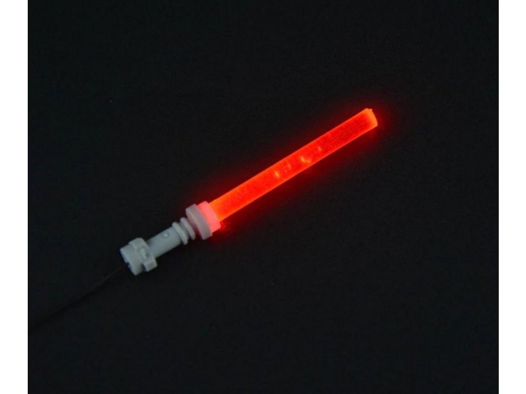 Svíticí světelný LEGO® meč červený