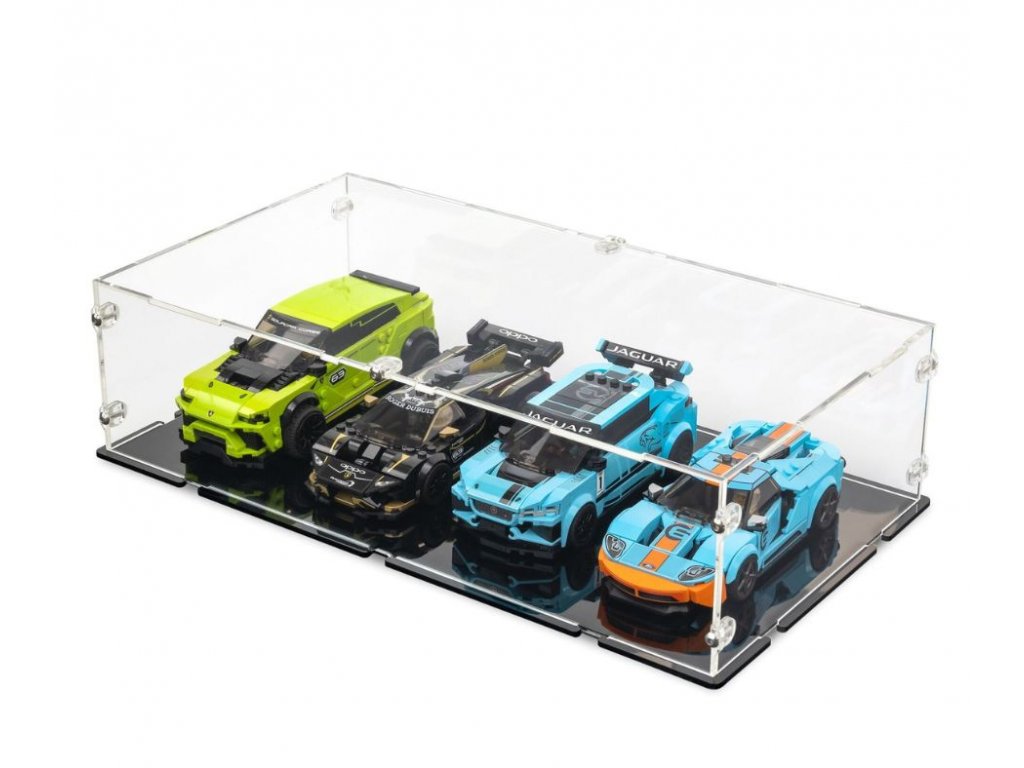 XL Displej box pro 4 auta z LEGO® Speed Champions