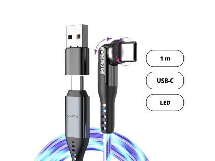 Statik POWERPIVOT™ GLOBRIGHT PRO USB C kabel (1m)