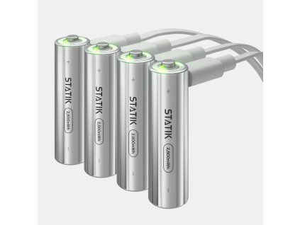 Statik nabíjecí AA baterie s USB C (4 ks) (1)
