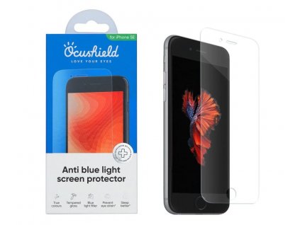 Tvrzené sklo Ocushield s blue light filtrem pro iPhone SE