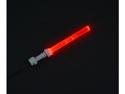 Svíticí světelný LEGO® meč červený