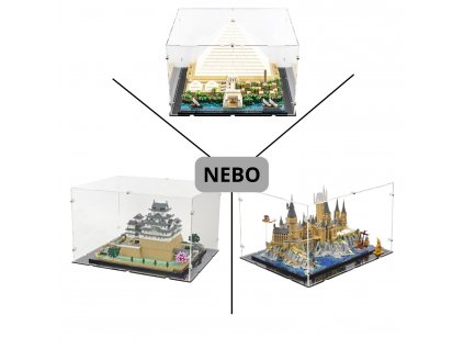 Box pro LEGO® Pyramidu v Gíze, Hrad Himedži a Bradavický hrad a okolí