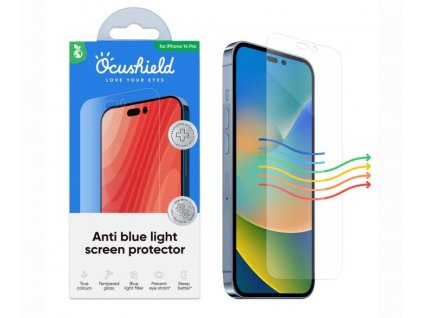 Tvrzené sklo Ocushield s blue light filtrem pro iPhone 14 Pro