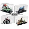 Box pro LEGO® Land Rover, DeLorean a motorky