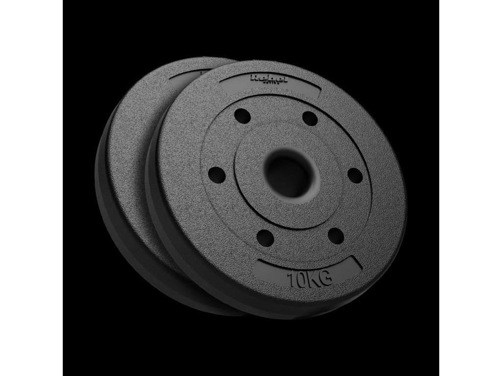 Rebel Kotouče na činky 2x 10kg průměr 51mm 2140