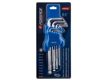 zestaw kluczy imbus dlugich z kula 9el