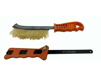 steel wire brush brass plated