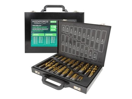 set of metal drill bits wood drill bits 170 el in case