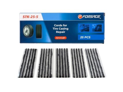 forsage tyre repair cords set 6mm 25pcs