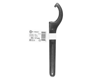hook spanner 55 62mm with nose for nuts