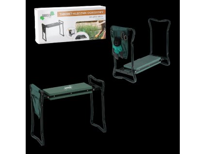 ZÁHRADNÍ KLEKACÍ STOLEK ZELENÝ 59 x 27,5 x 49 CM *3632