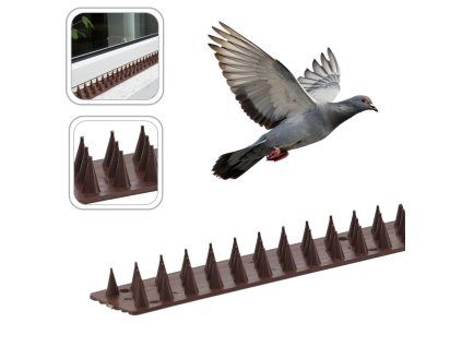 Plastové hroty proti ptákům 4,5x50cm hnědé