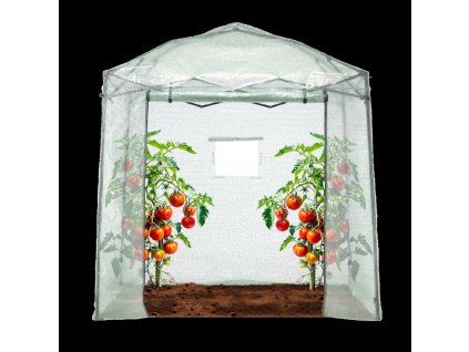 SKLADACÍ ZÁHRADNÍ TUNEL NA PĚSTOVÁNÍ 2 x 1,37 x 2,34 M ZELENÝ S TAŠKOU *3958