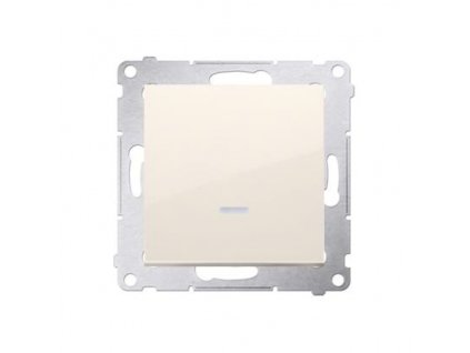 Vypínač Simon 54 premium č.1 LED podsvícení, modul béžový