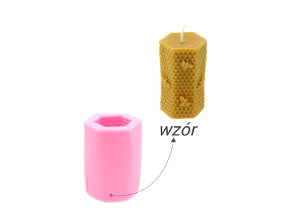 SILIKONOVÁ FORMA NA SVIČKY BEEHIVE S VČELOU *2816