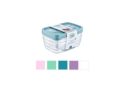 SADA 3 OBDELNÍKOVÝCH NÁDOB TREND BOX 1,2L *8878