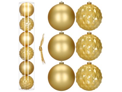 194005 ca1529 zestaw bombek choinkowych 15 cm 6 szt M0