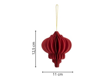 196790 ca1494 ozdoba swiateczna z papieru 6 szt M0