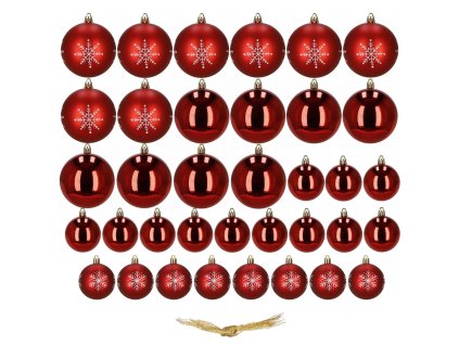 197832 ca0973 zestaw bombek choinkowych 8 cm 36 szt M0