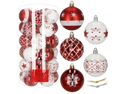 198605 ca0987 zestaw bombek choinkowych 6 cm 30 szt M0