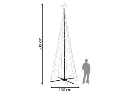 199805 cl4155 choinka 840 led 5 m M0