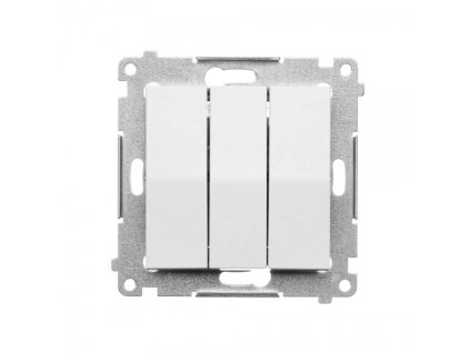 KONTAKT-SIMON Trojitý přepínač Simon 54 premium modul bílý DW31,01/11
