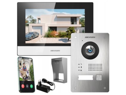 large ds kis703 p kit d2 pl703 wideodomofon villa zestaw 2 zylowy ip wifi hikvision 6941264055143