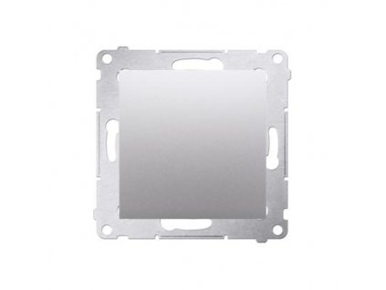 KONTAKT-SIMON Záslepka Simon 54 premium s kovovým rámem modul stříbrná DPS,01/43