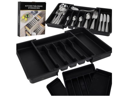 Organizer do szuflady wklad kuchenny na sztucce rozsuwany regulowany 178667