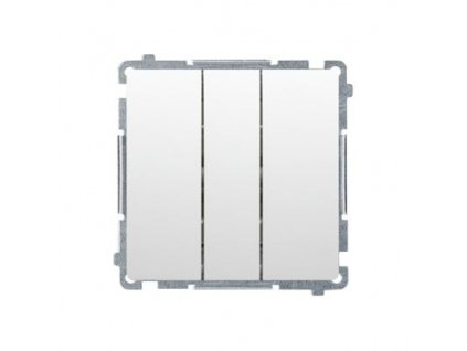 Trojitý vypínač Simon Basic modul bílý