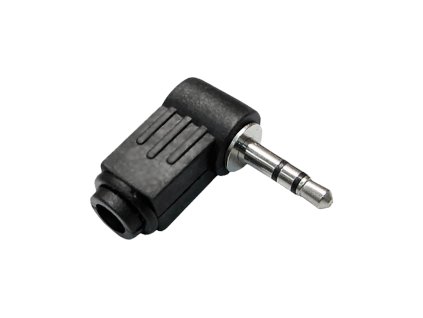 Jack konektor 3,5mm stereo rohový plast WTY0008-1