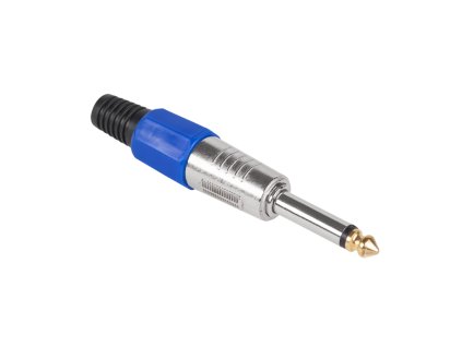 Jack konektor 6,3mm HQ mono modrý