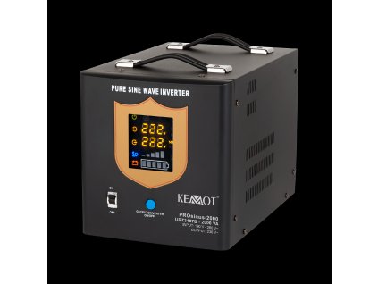 zasilacz awaryjny kemot prosinus 2000 przetwornica z czystym przebiegiem sinusoidalnym i funkcja ladowania 12v 230v 2000va 1200w kolor czarny bd7651c074d94ea59af33655c971776b 637803a2