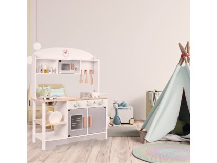 Dětská dřevěná kuchyňka MDF MODERN CLASSIC+ příslušenství